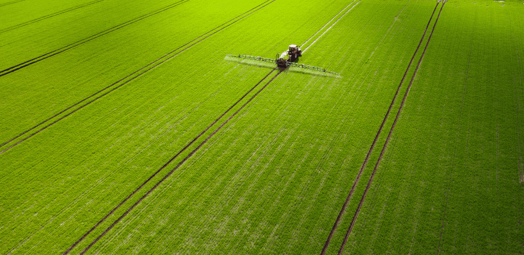 Agricultural field pattern background
